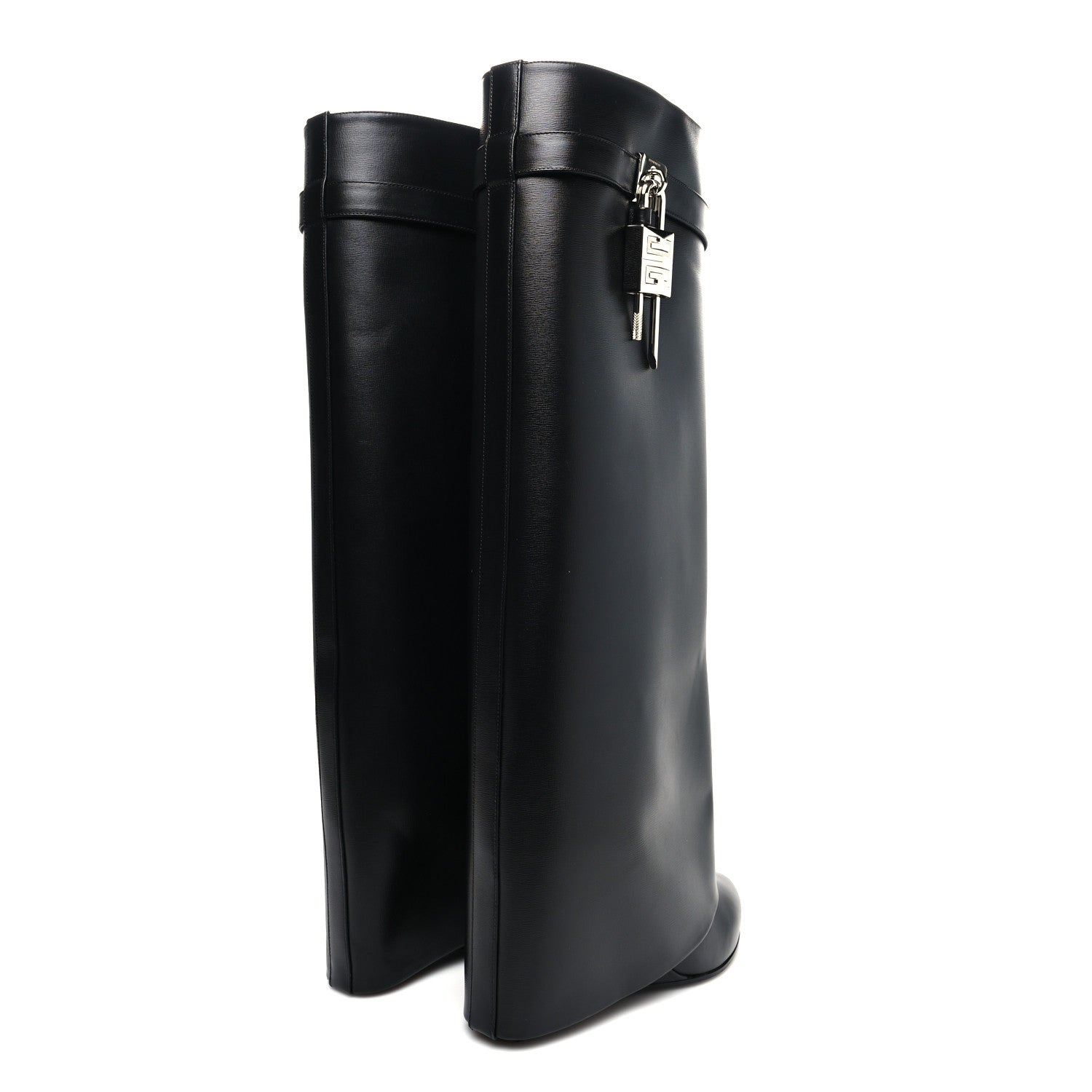 Givenchy Calfskin Shark Lock Pant Boots 39.5 Black 4 of 7
