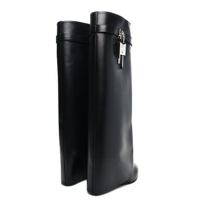 Givenchy Calfskin Shark Lock Pant Boots 39.5 Black 4 of 7