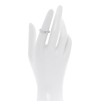 Tiffany Platinum 3 Diamond Elsa Peretti Band Ring 50 5.5 2 of 4