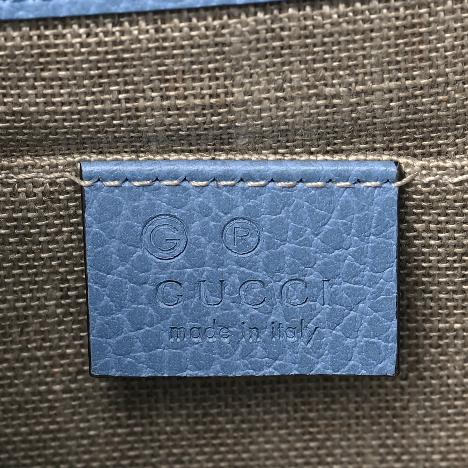 Gucci Dollar Calfskin Small Interlocking G Shoulder Bag Mineral Blue 9 of 16