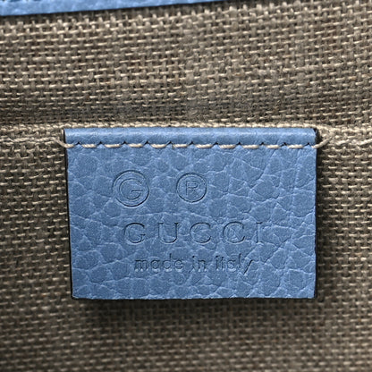 Gucci Dollar Calfskin Small Interlocking G Shoulder Bag Mineral Blue 9 of 16