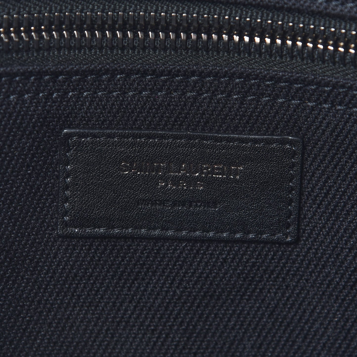 Linen Calfskin Rive Gauche Tote Black