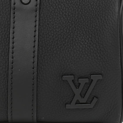Louis Vuitton Grained Calfskin Aerogram Keepall XS Black 7 of 9