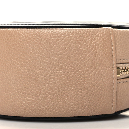 Chanel Caviar Quilted Round Filigree Crossbody Beige Black 10 of 11