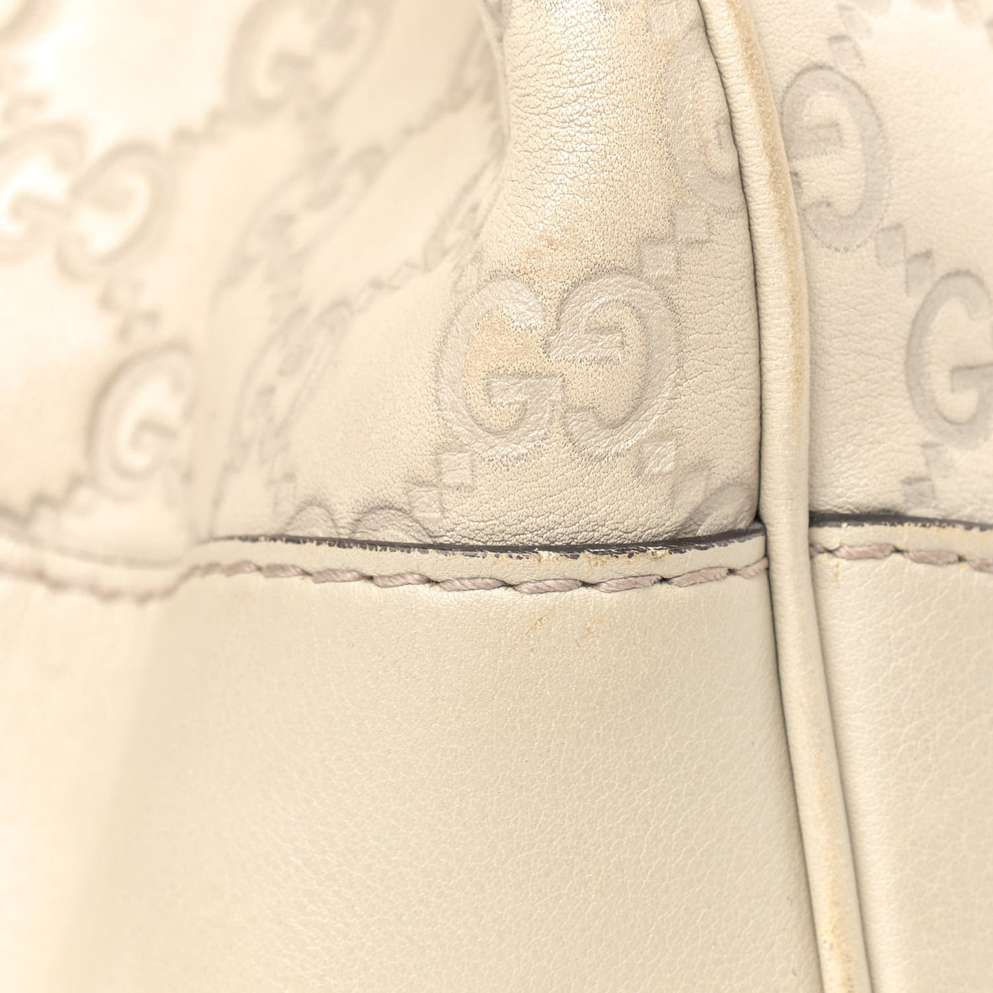 Guccissima Medium Mayfair Tote Off White