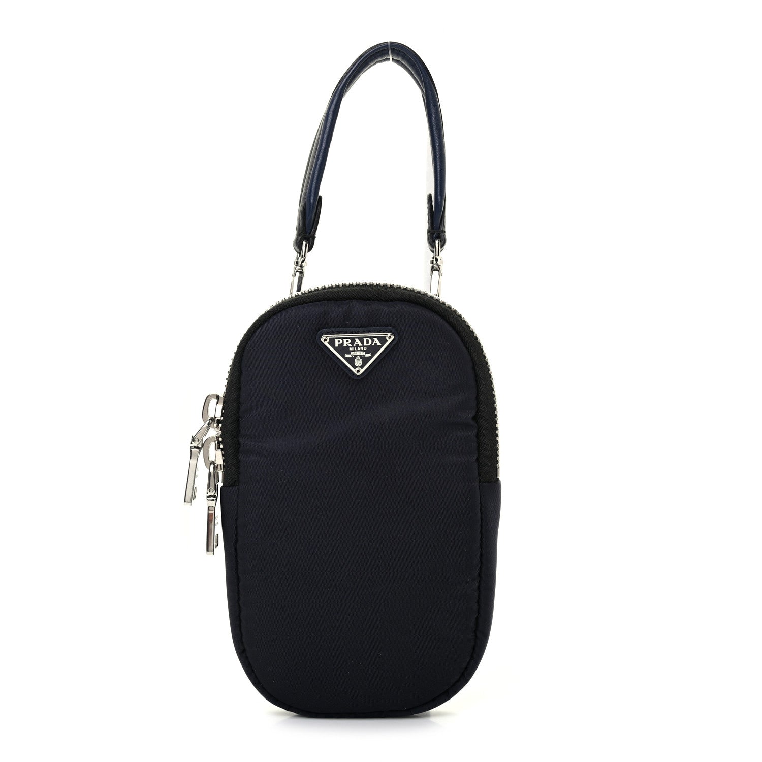 Prada Tessuto Nylon Pocket Mini Bag Baltico 1 of 7