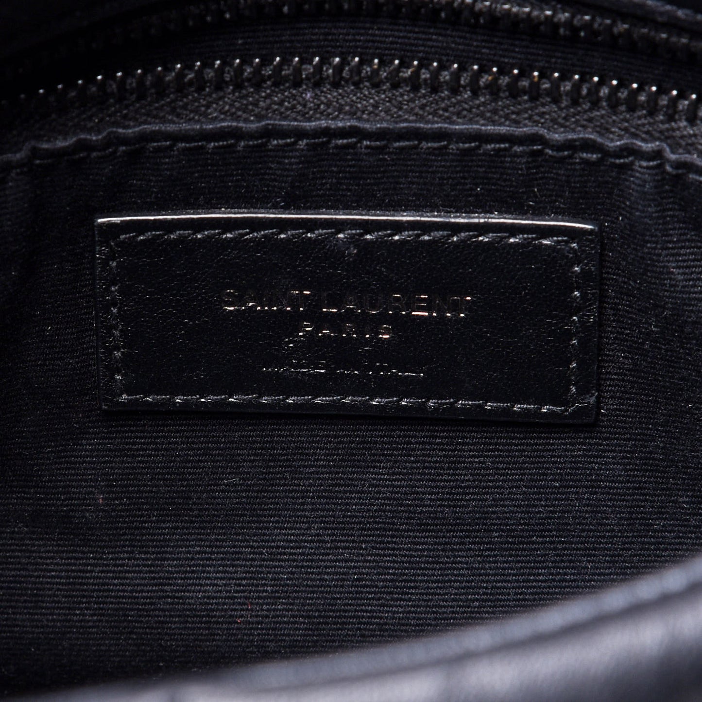 Lambskin Quilted Toy Loulou Puffer Monogram Chain Satchel Black