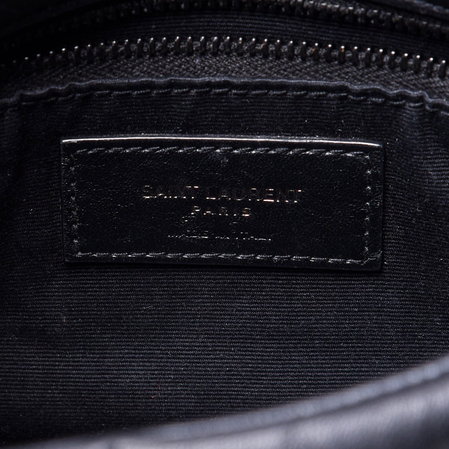 Saint Laurent Lambskin Quilted Toy Loulou Puffer Monogram Chain Satchel Black 7 of 16