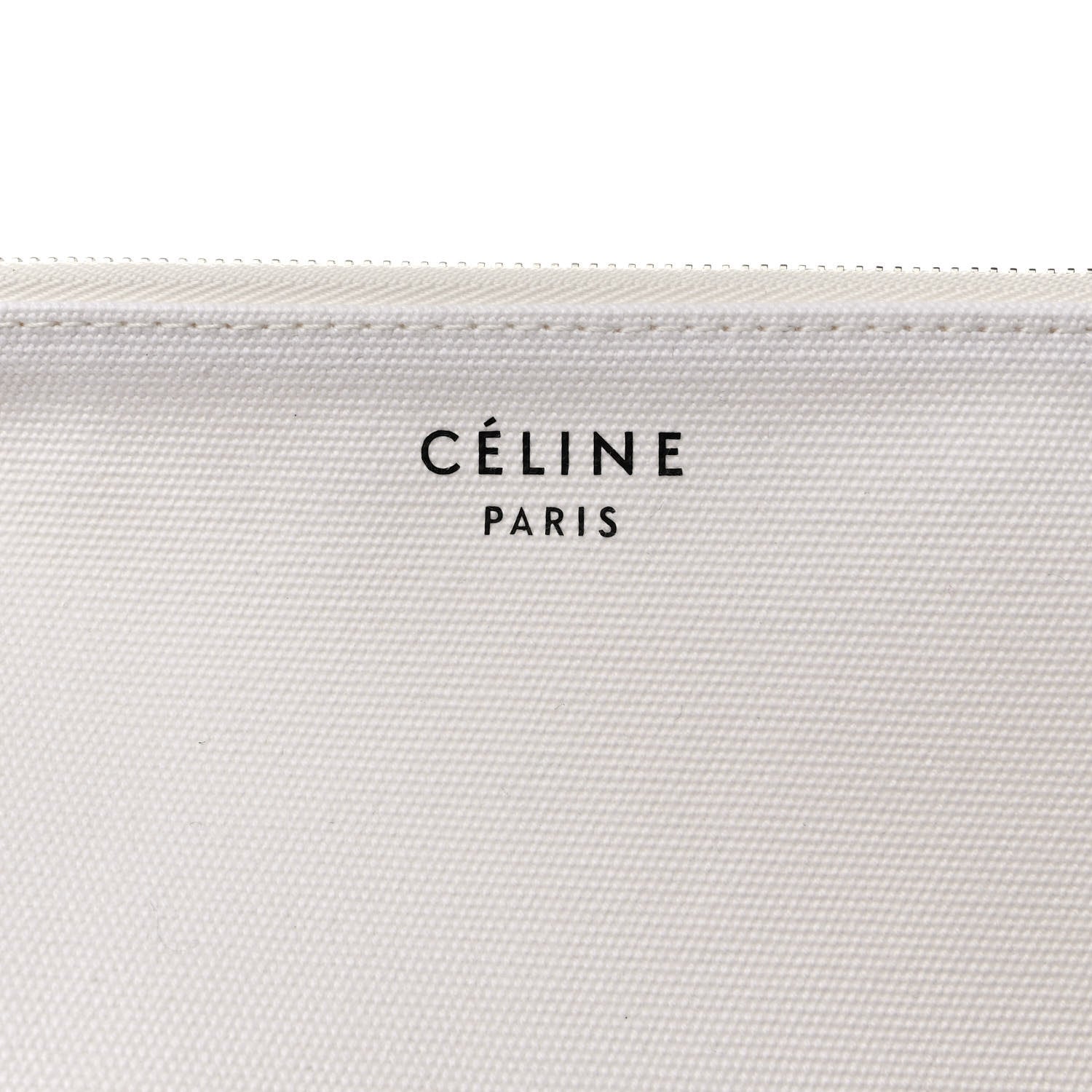 Celine Textile Medium Made In Tote White Black 6 of 10
