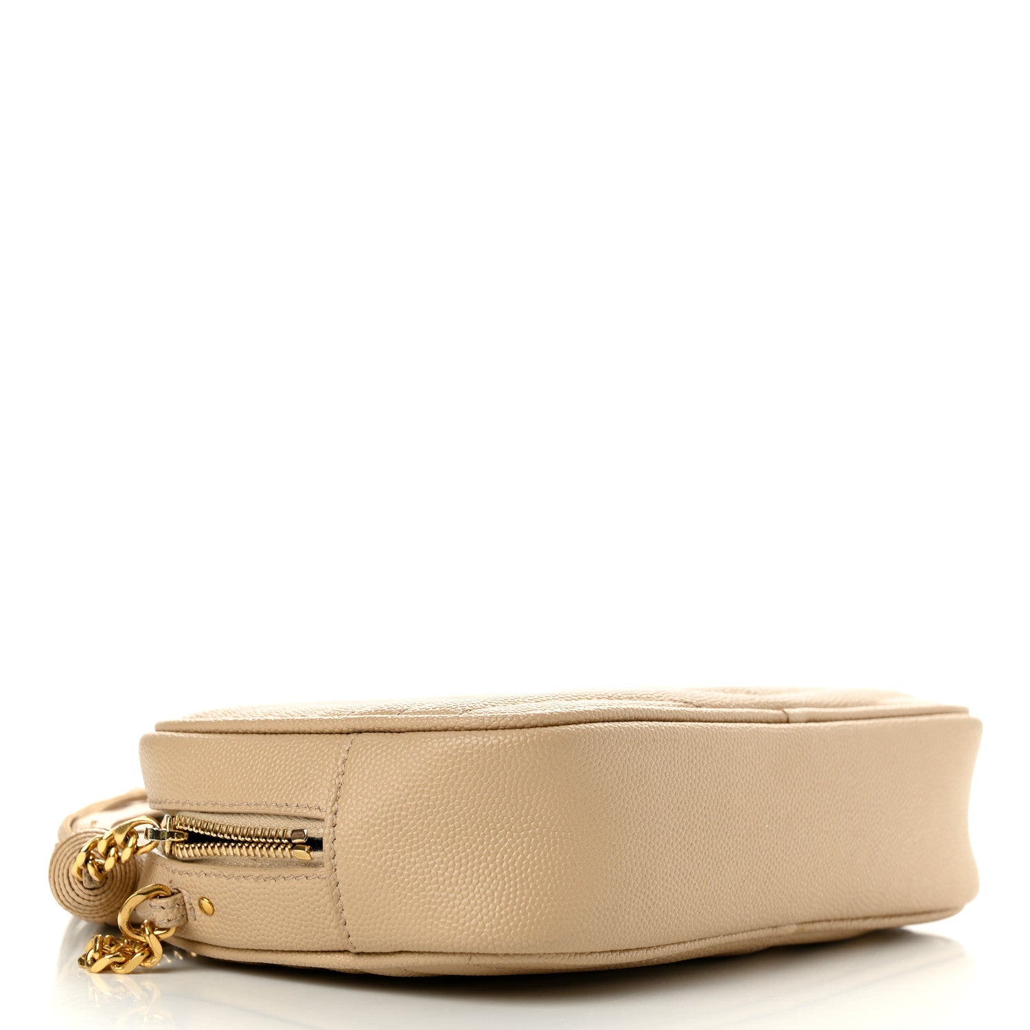 Saint Laurent Grain De Poudre Matelasse Monogram Mini Lou Camera Bag Dark Beige 3 of 10