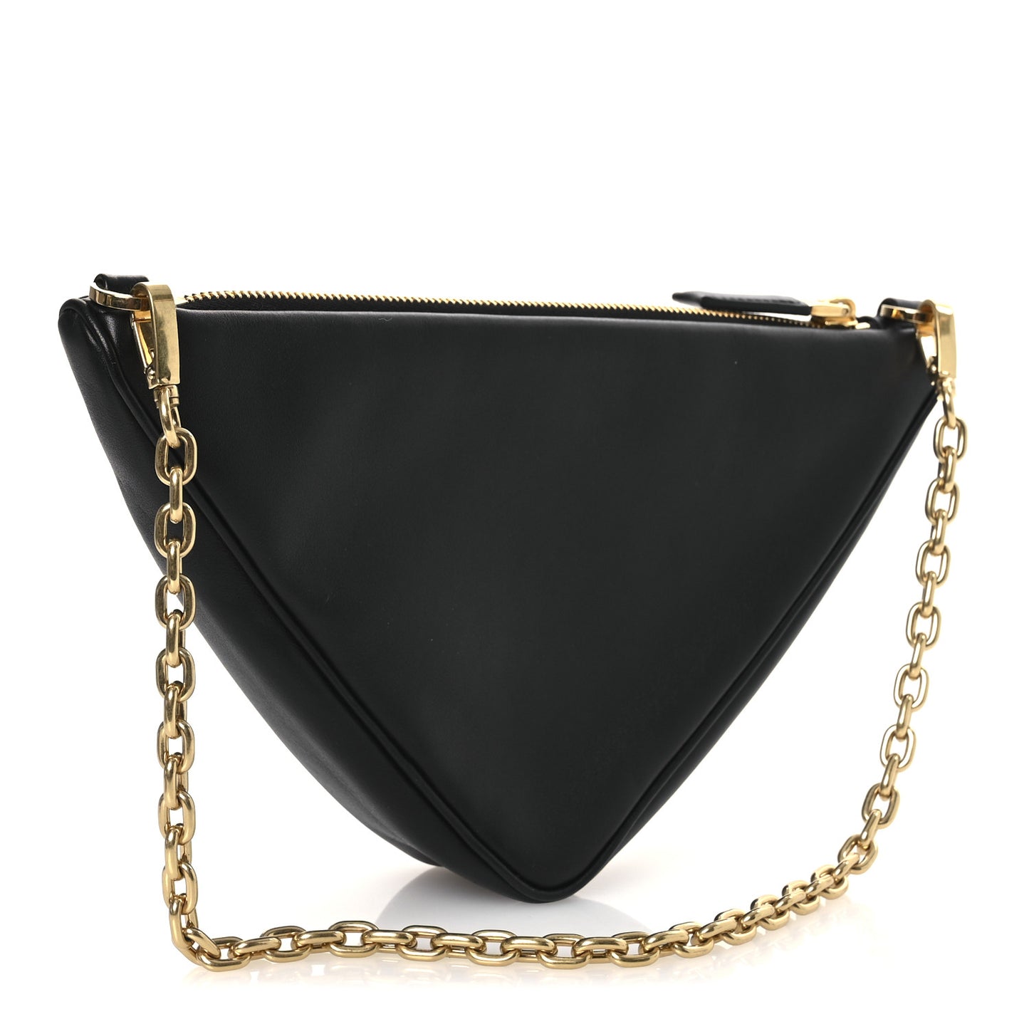 Nappa Triangle Pouch Black