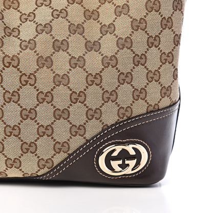 Gucci Monogram Medium New Britt Hobo Brown 9 of 9