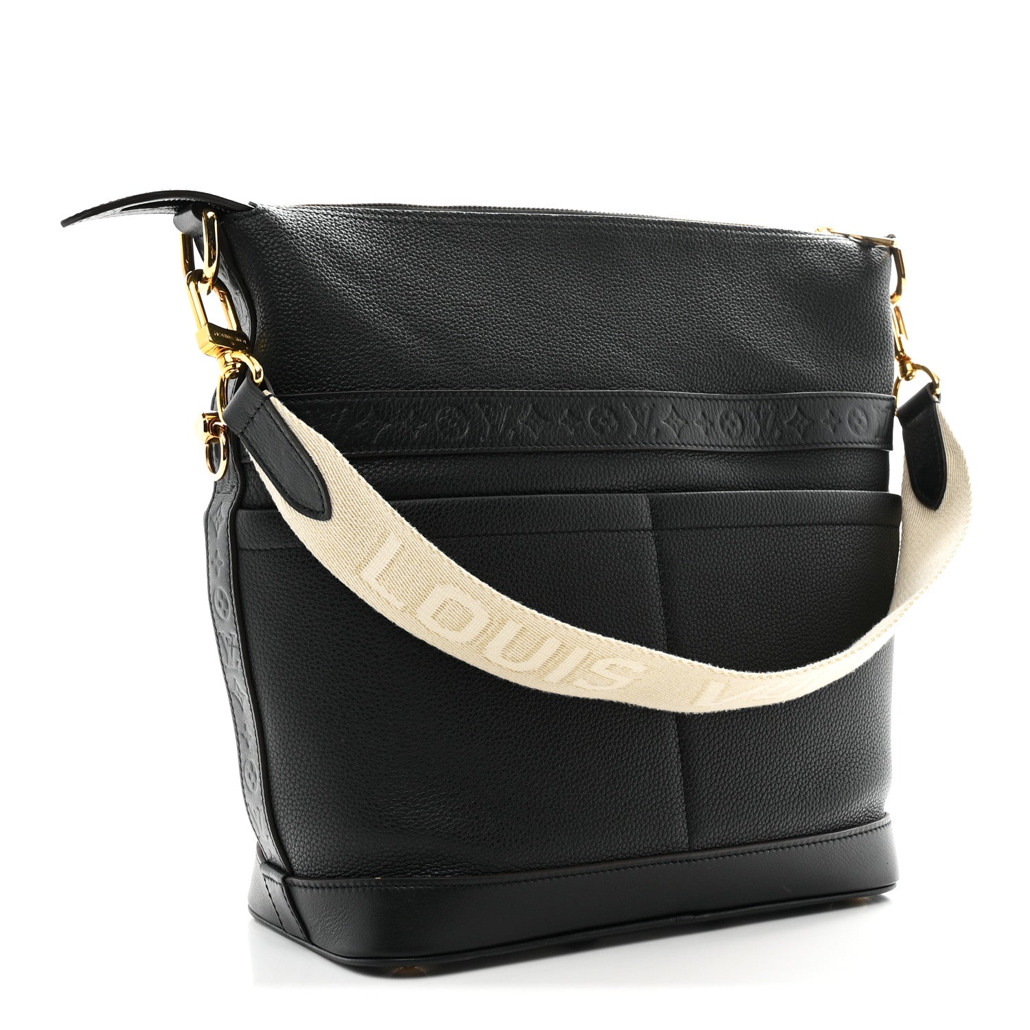 Louis Vuitton Calfskin Cruiser GM Black 3 of 10