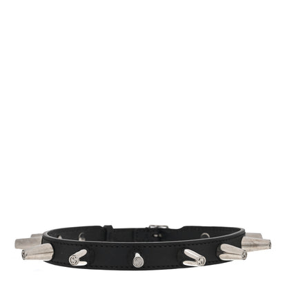 Gucci Calfskin Metal Studded Spike Choker Black 1 of 5