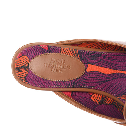 Hermes Calfskin Oz Mules 38.5 Palissandre 7 of 8