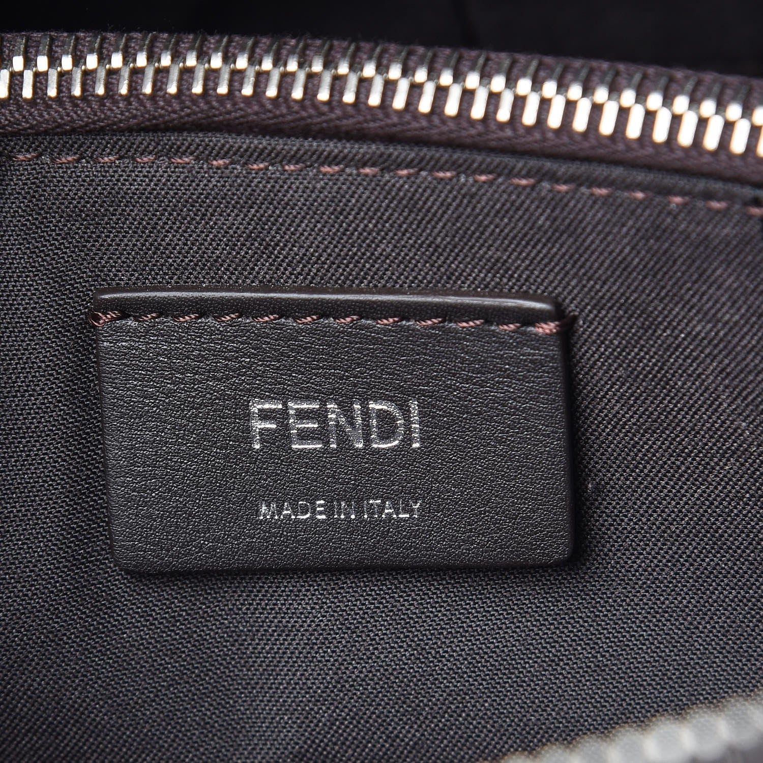 Fendi Vitello Dolce 4 Color Medium By The Way Boston Bag Carbone Grigio Polvere Multicolor 6 of 7