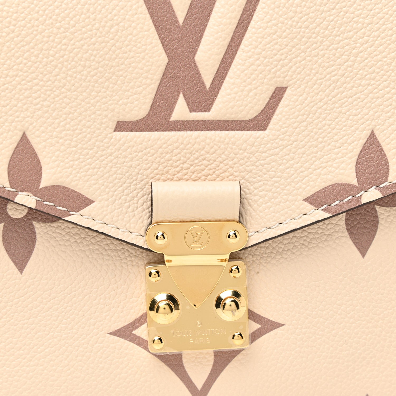 Louis Vuitton Empreinte Monogram Giant Pochette Metis Creme Bois De Rose 7 of 10