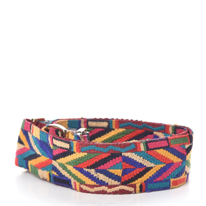 Valentino Garavani Canvas Native Couture 1975 Embroidered Rockstud Guitar Strap Multicolor 2 of 3