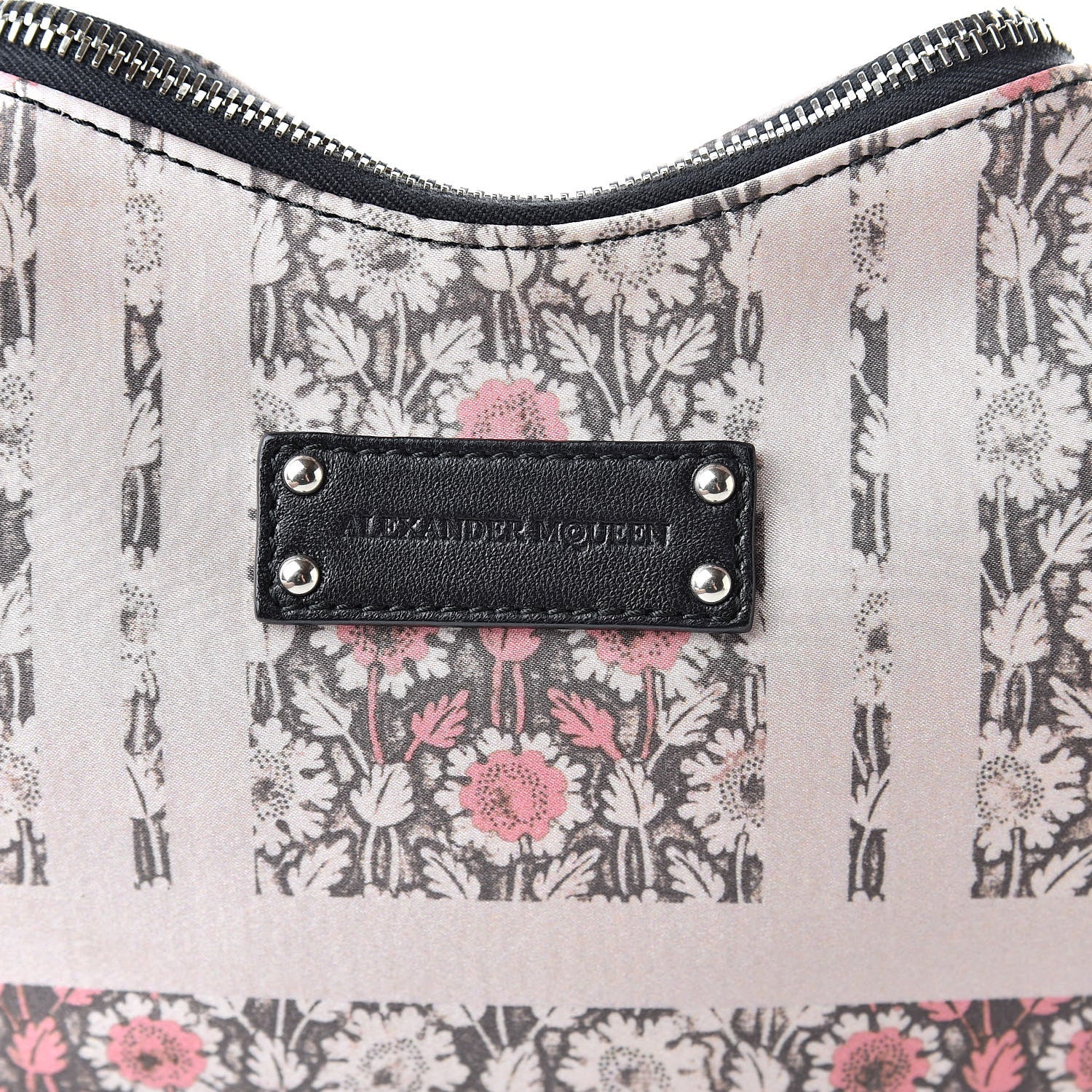 Alexander McQueen Silk Floral Print De Manta Clutch Blush 8 of 11