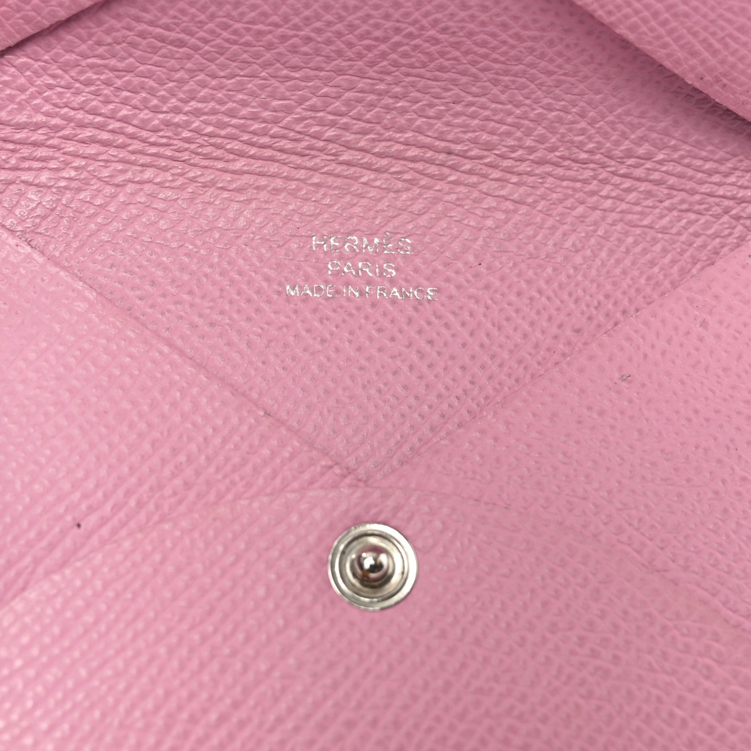 Hermes Epsom Calvi Card Case 5P Pink 7 of 9