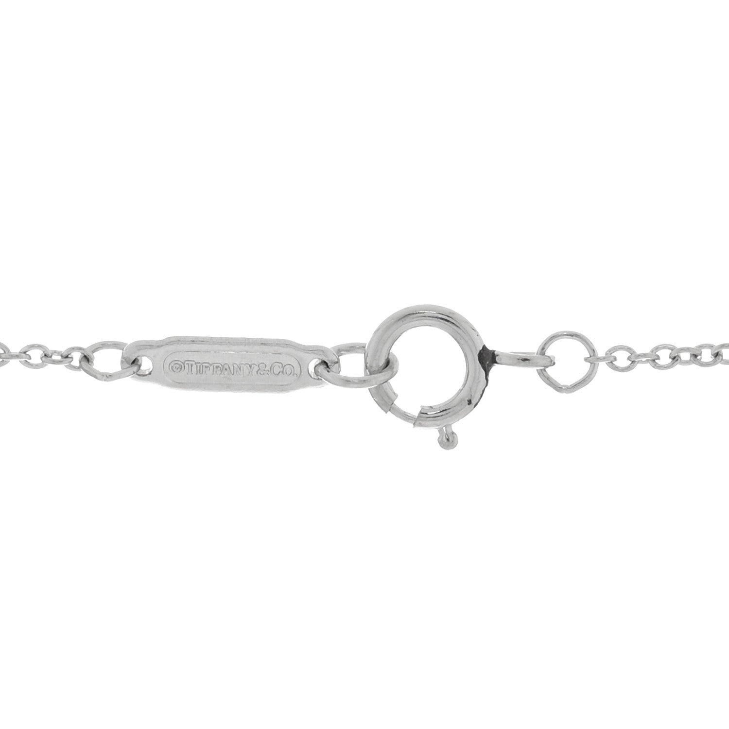 Tiffany Platinum Diamond Enchant Primrose Key Pendant 4 of 5