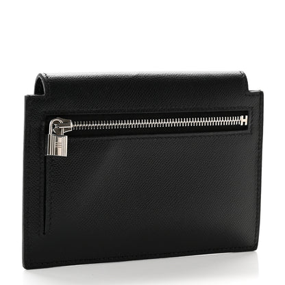 Hermes Epsom Kelly Pocket Compact Wallet Black 3 of 7
