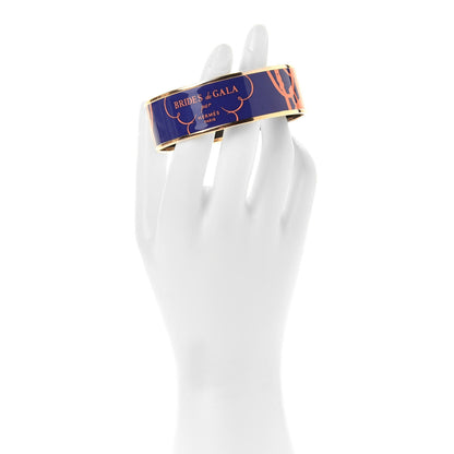 Hermes Enamel Printed Brides De Gala Tattoo Wide Bracelet 70 Rayon 4 of 4