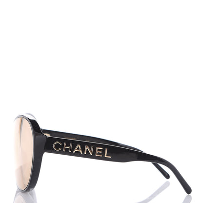 Chanel Shield Sunglasses S6222 Black Gold 2 of 7