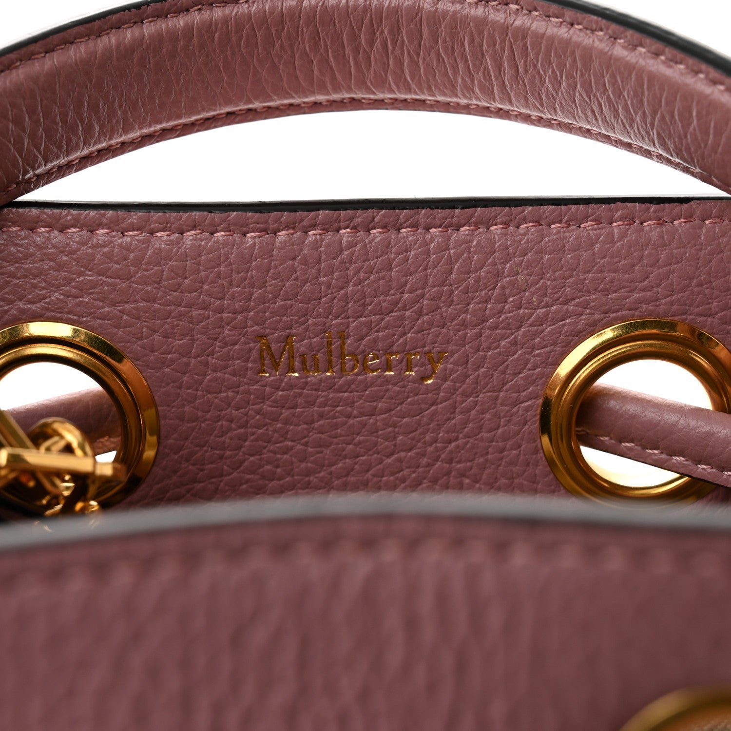 Mulberry Small Classic Grain Ayers Small Hampstead Mocha Rose 5 of 7
