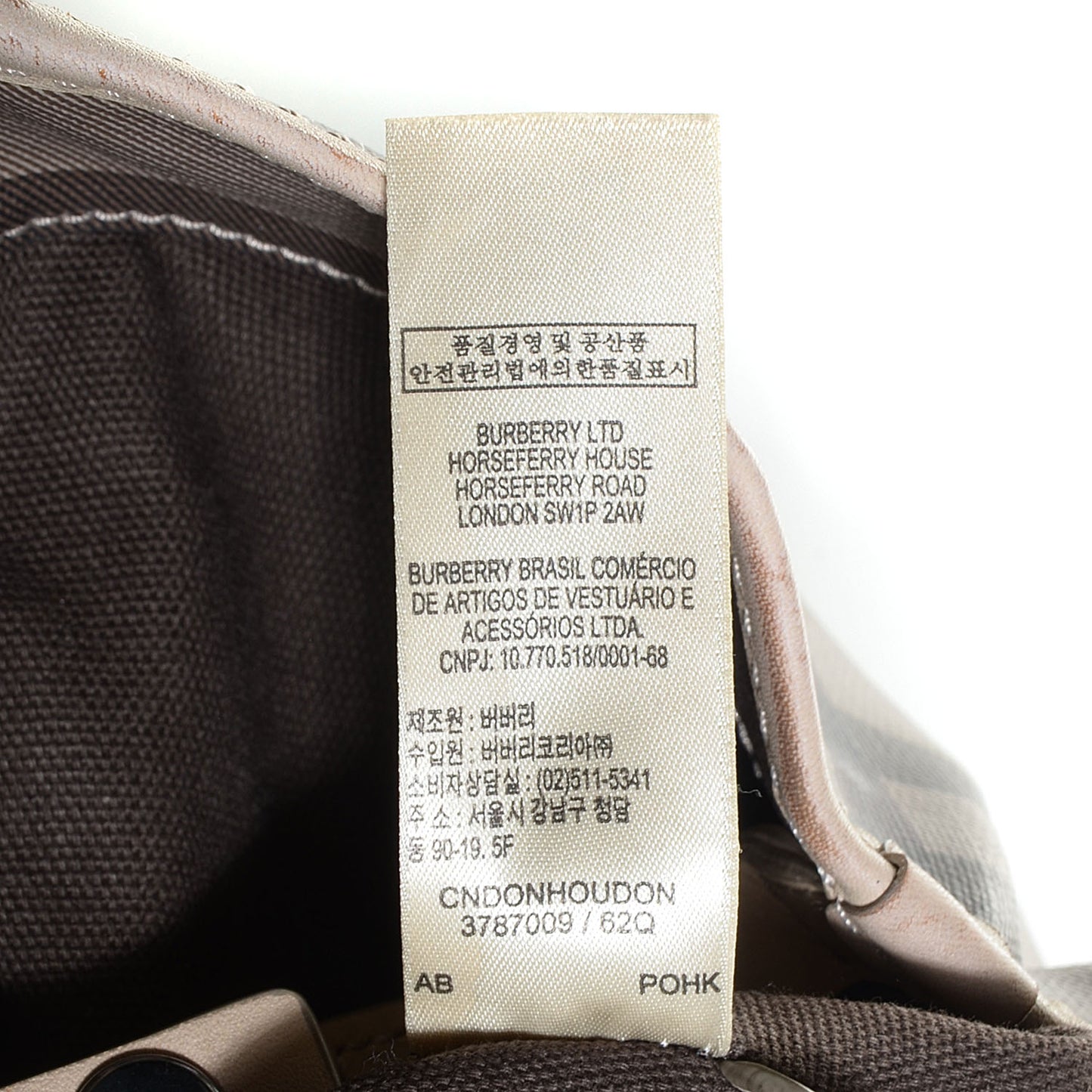 Smoked Check Small Canterbury Tote Trench
