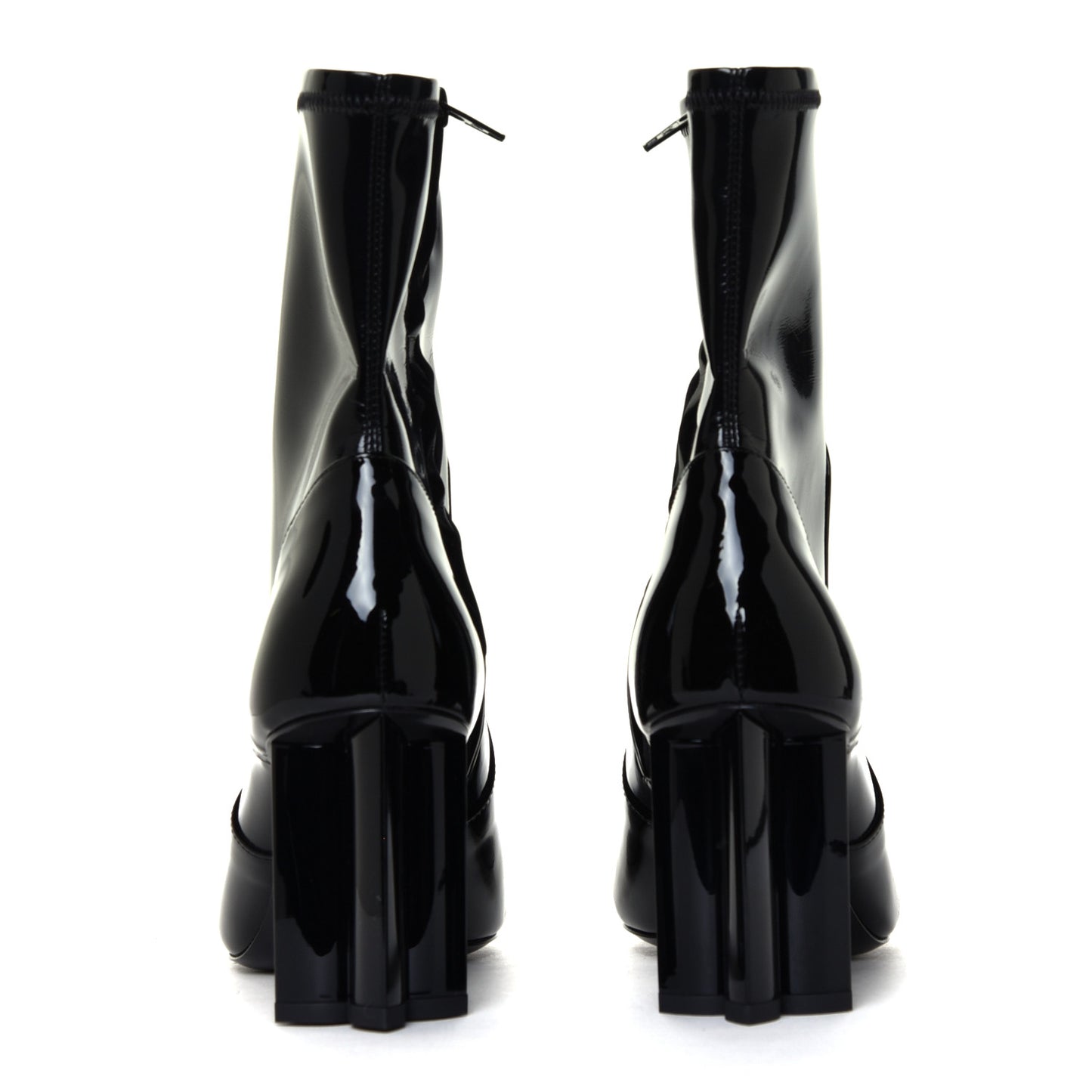 Patent Uniformes Silhouette Ankle Boots 35.5 Black