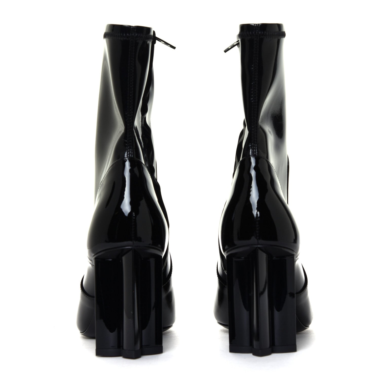 Louis Vuitton Patent Uniformes Silhouette Ankle Boots 35.5 Black 9 of 12