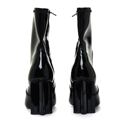 Louis Vuitton Patent Uniformes Silhouette Ankle Boots 35.5 Black 9 of 12
