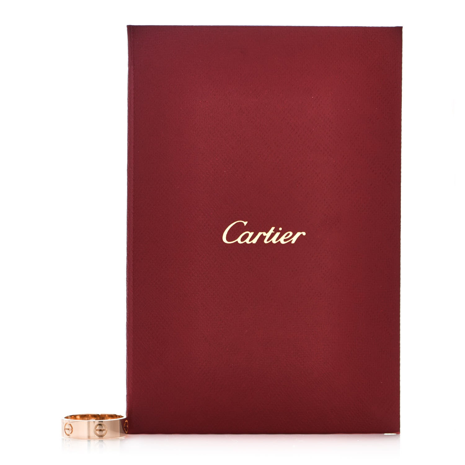 Cartier 18K Pink Gold 5.5mm LOVE Ring 56 7.5 5 of 5
