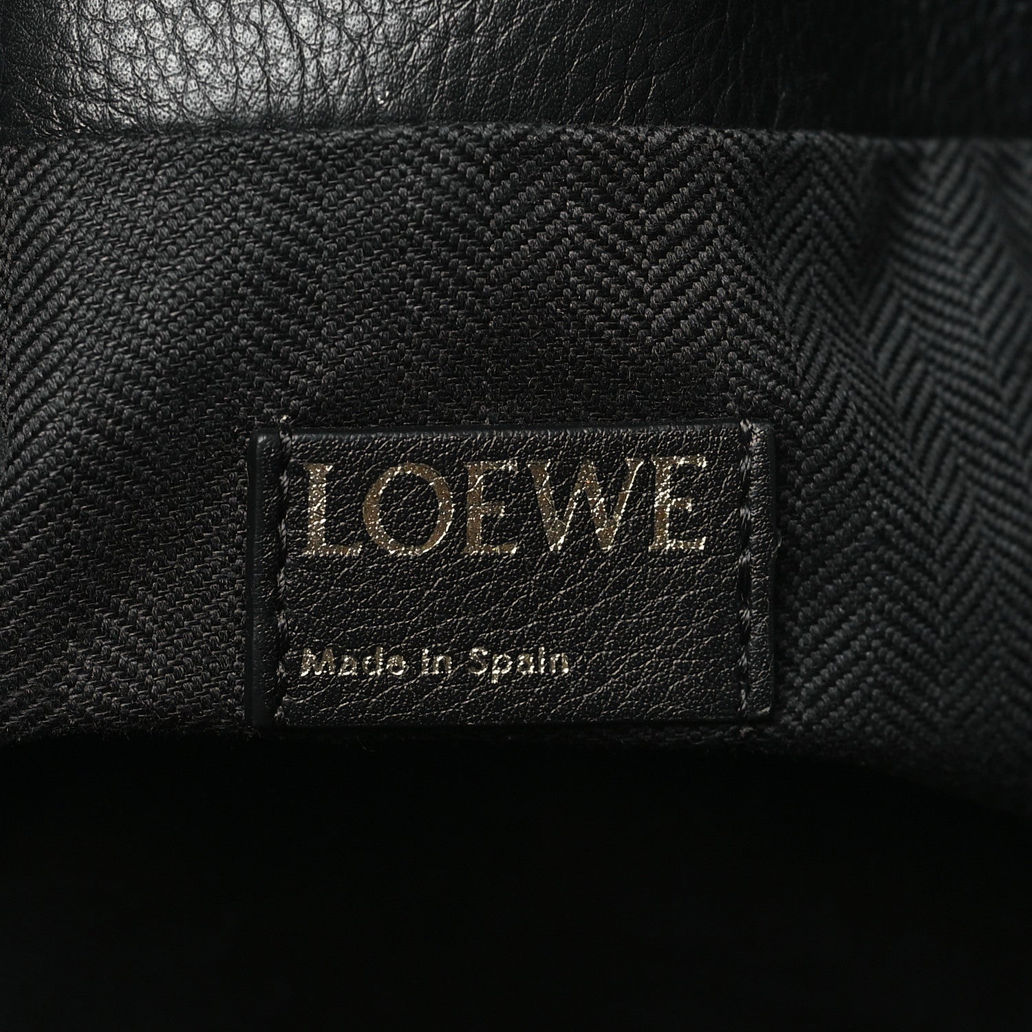 Loewe Jacquard Anagram Calfskin Flamenco Knot Clutch Navy Black 6 of 8