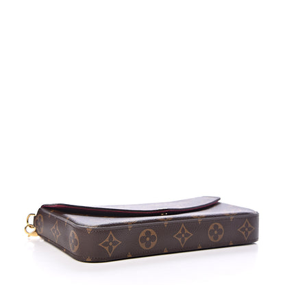 Louis Vuitton Monogram Pochette Felicie Chain Wallet Fuchsia 4 of 12