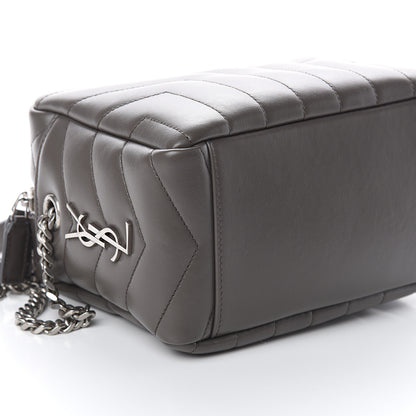 Saint Laurent Calfskin Y Quilted Monogram Small Loulou Bowling Bag Earth 7 of 8