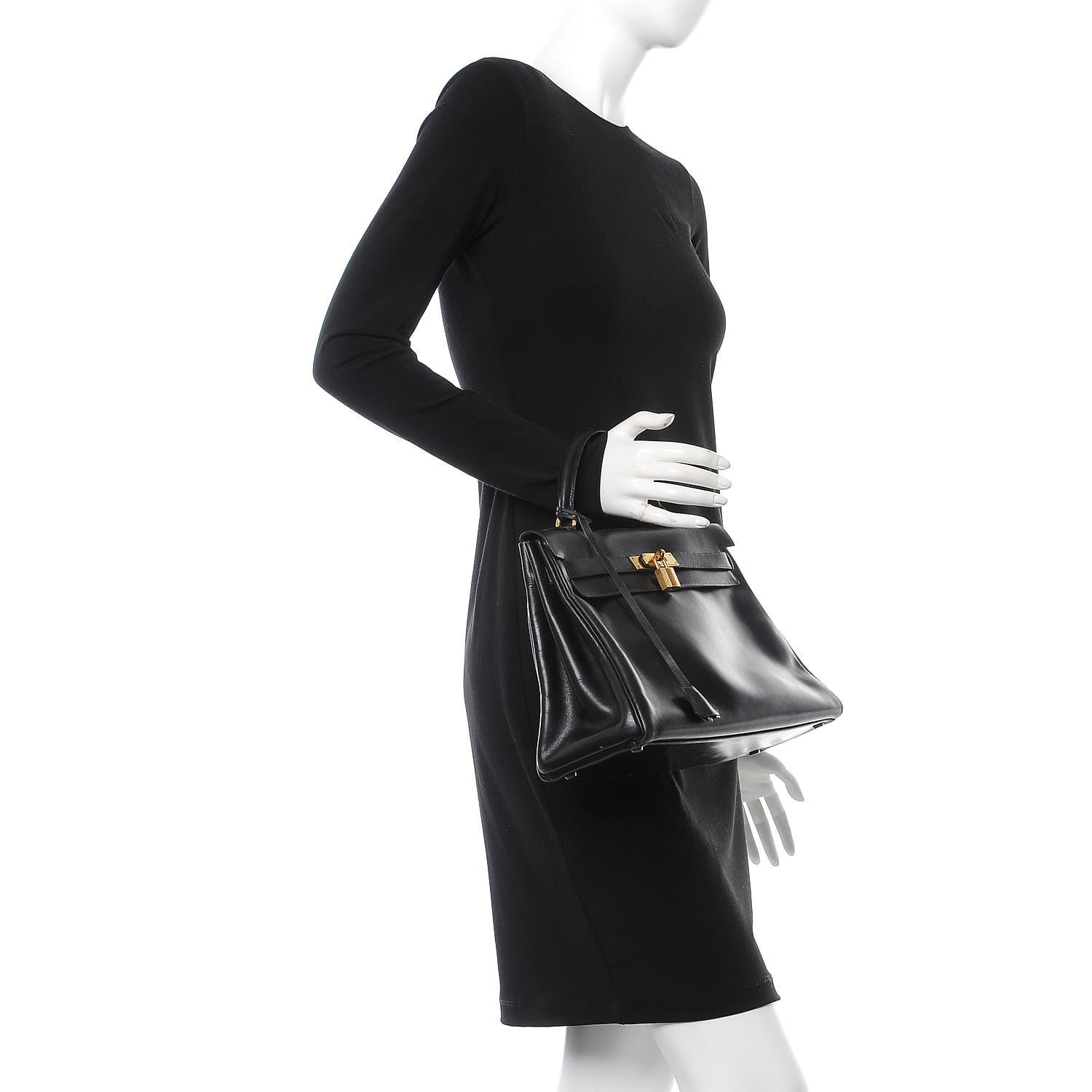 Hermes Box Kelly Retourne 32 Black 2 of 42