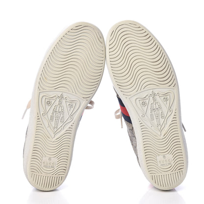 Gucci GG Supreme Monogram Womens Ace Low-Top Sneaker 38 Beige 7 of 8