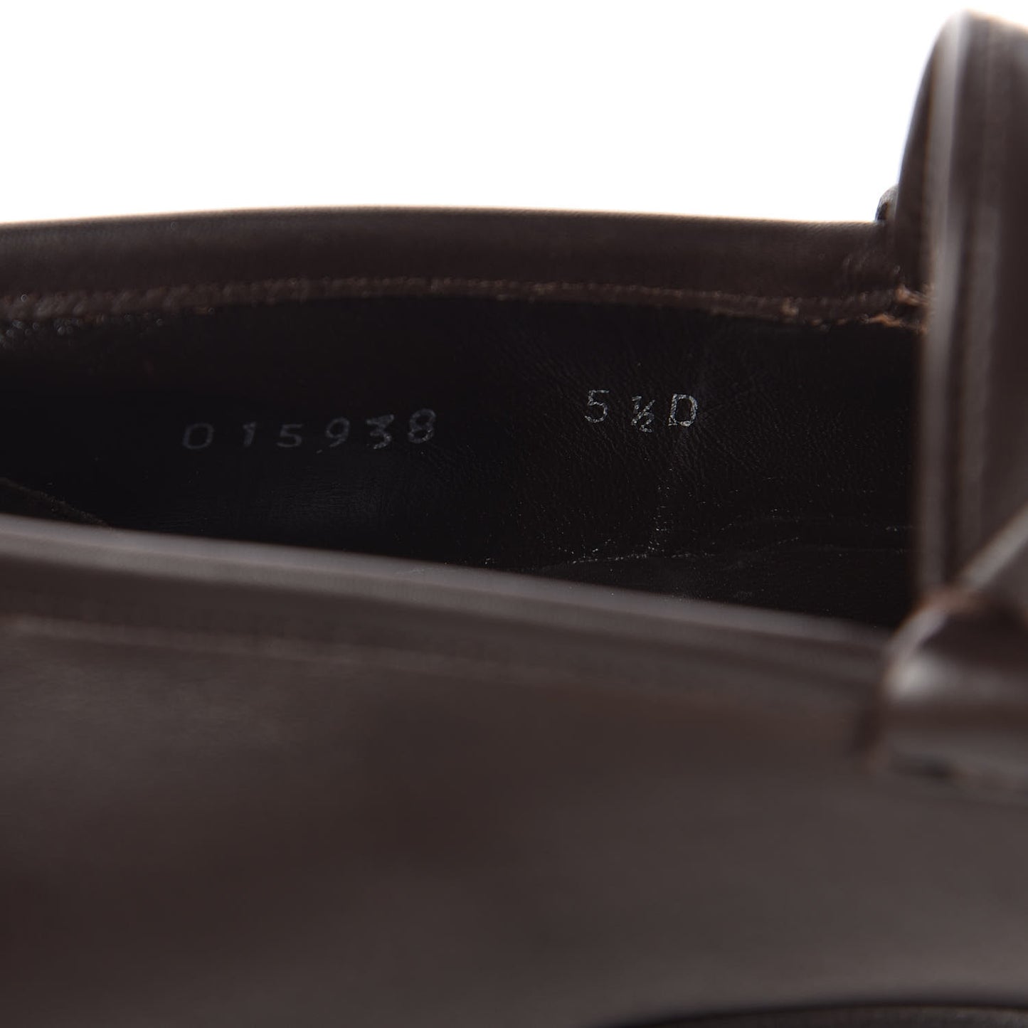 Calfskin Mens 1953 Horsebit Loafers 5.5 Marrone