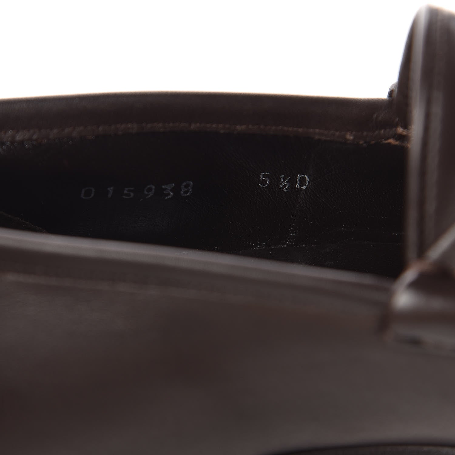Gucci Calfskin Mens 1953 Horsebit Loafers 5.5 Marrone 8 of 8