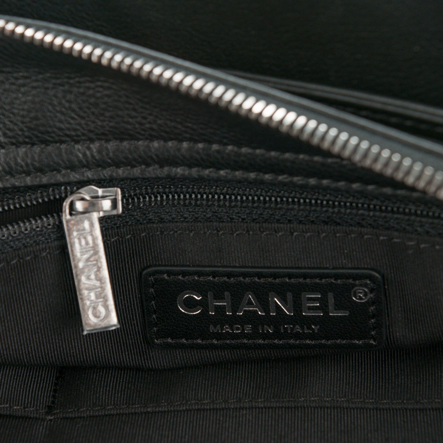 Chanel Calfskin Quilted Frame In Chain Tote Black 6 of 9
