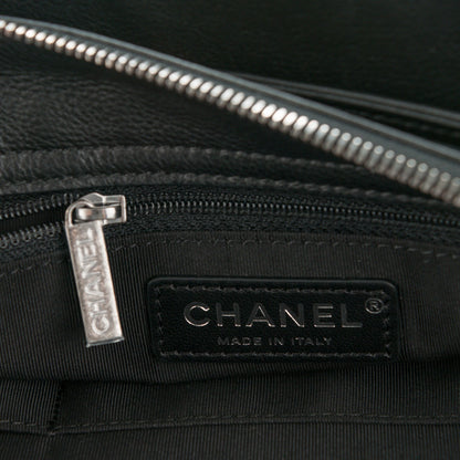 Chanel Calfskin Quilted Frame In Chain Tote Black 6 of 9