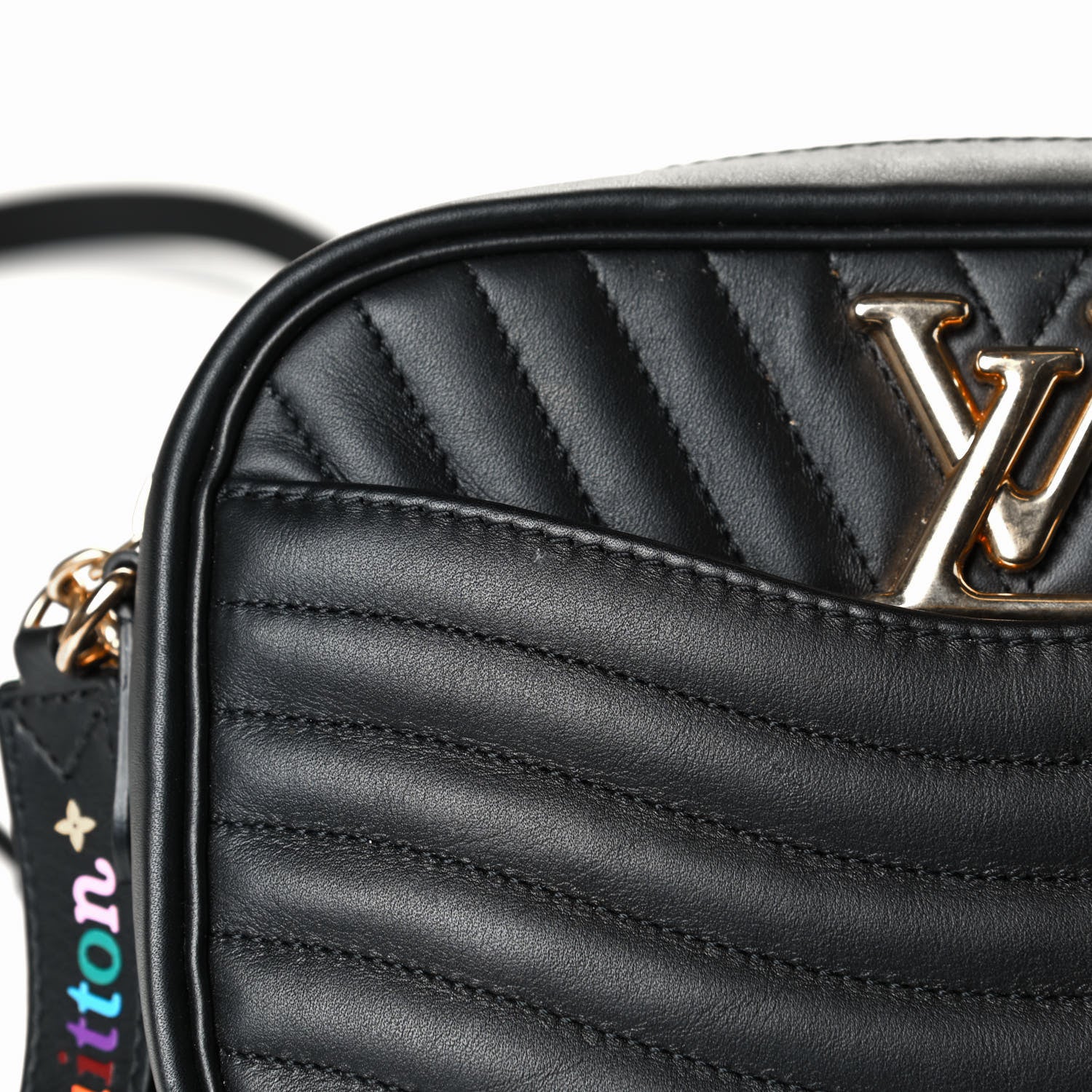 Louis Vuitton Calfskin New Wave Camera Bag Black 5 of 5