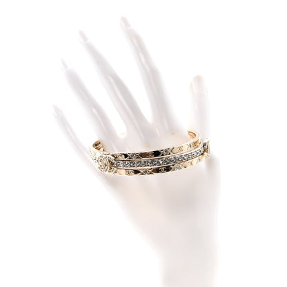 Chanel Crystal CC Bangle Set of 3 Gold 2 of 6