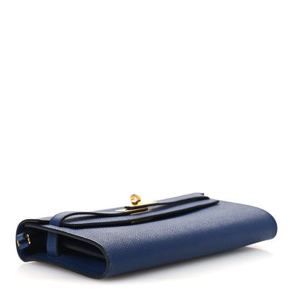 Hermes Epsom Kelly Wallet To Go Bleu Glacier Bleu Saphir 3 of 12