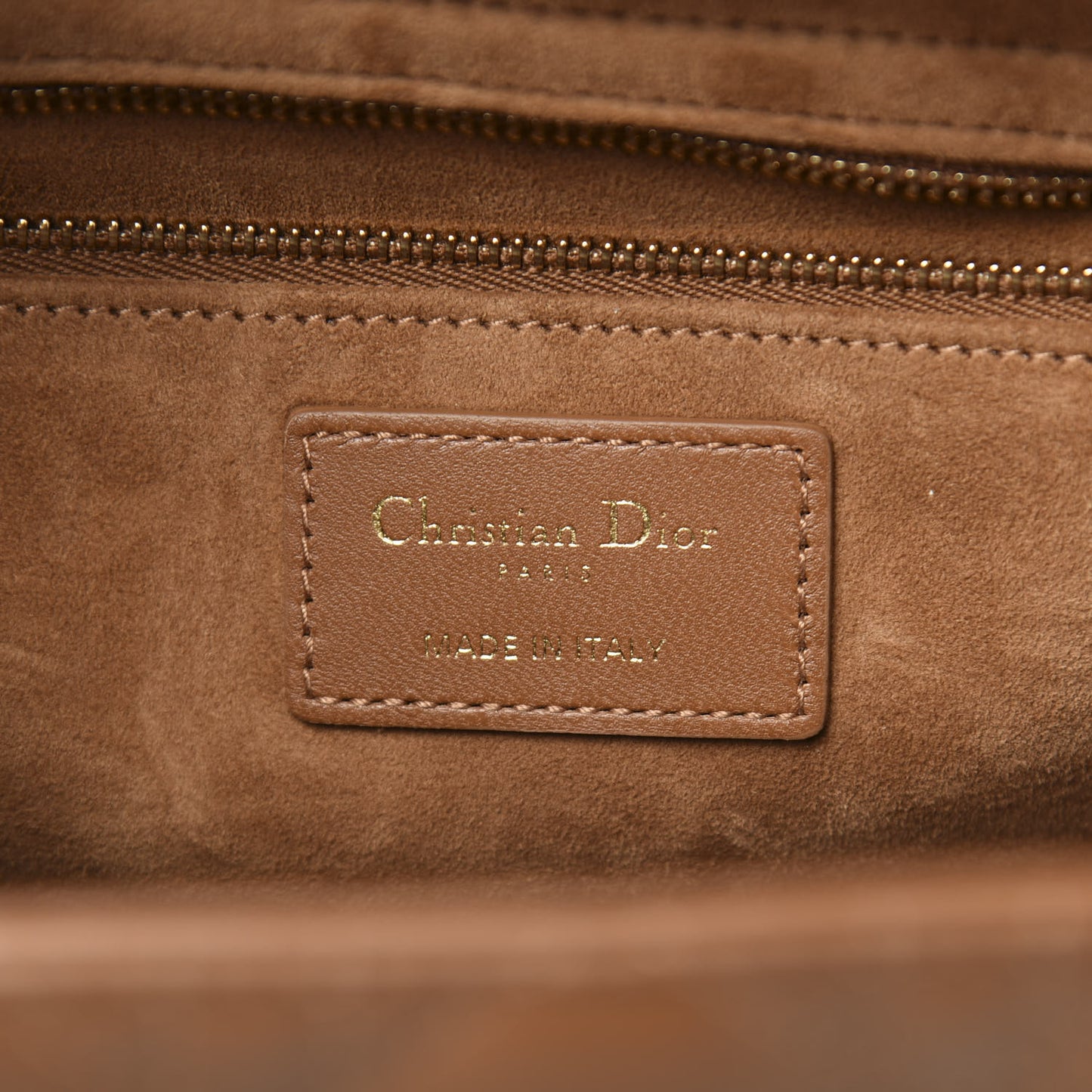 Lambskin Cannage Large Lady Dior Tan