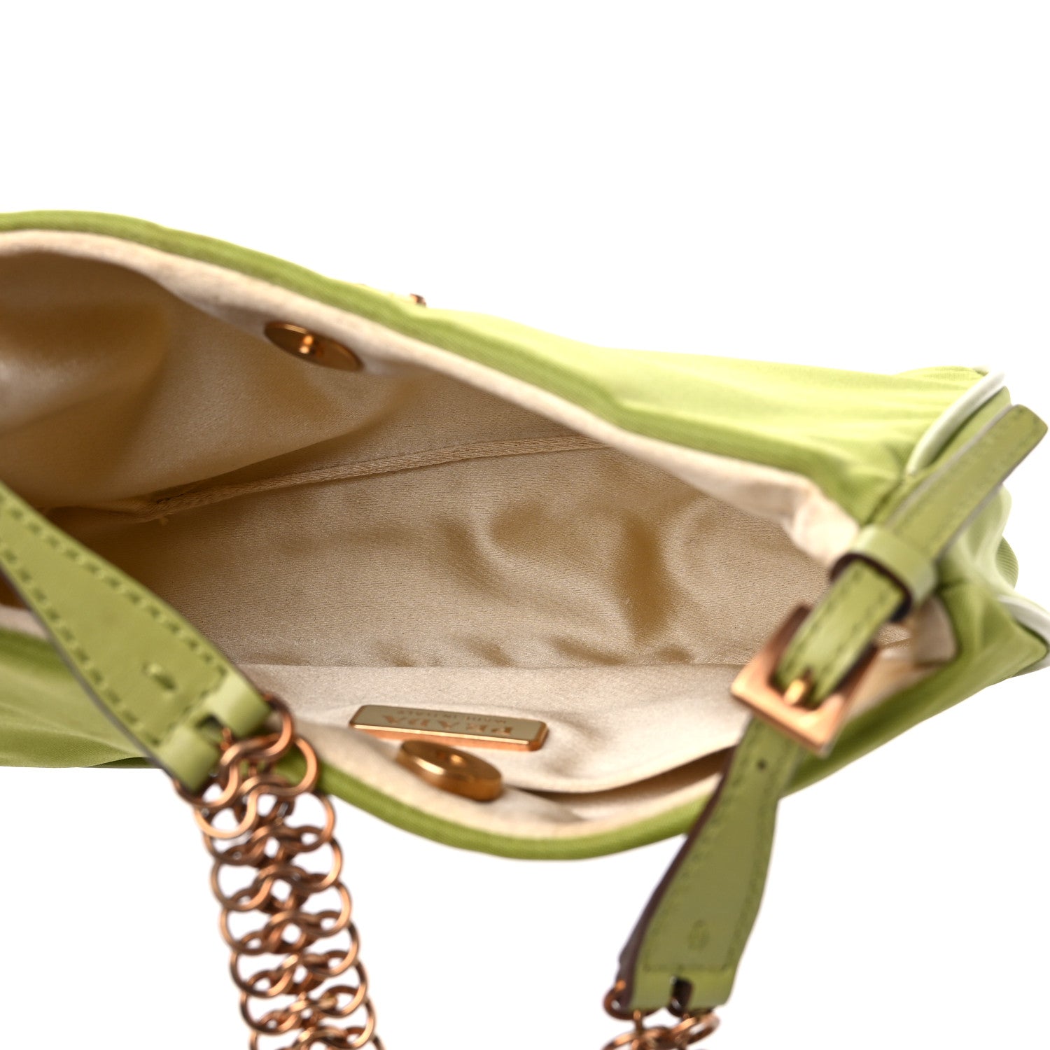 Prada Tessuto Nylon Light Chain Shoulder Bag Felce 6 of 9
