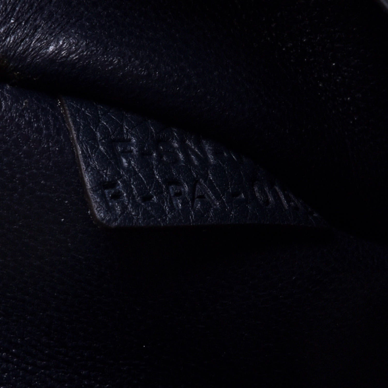 Celine Drummed Calfskin Suede Medium Trapeze Navy Blue 6 of 16