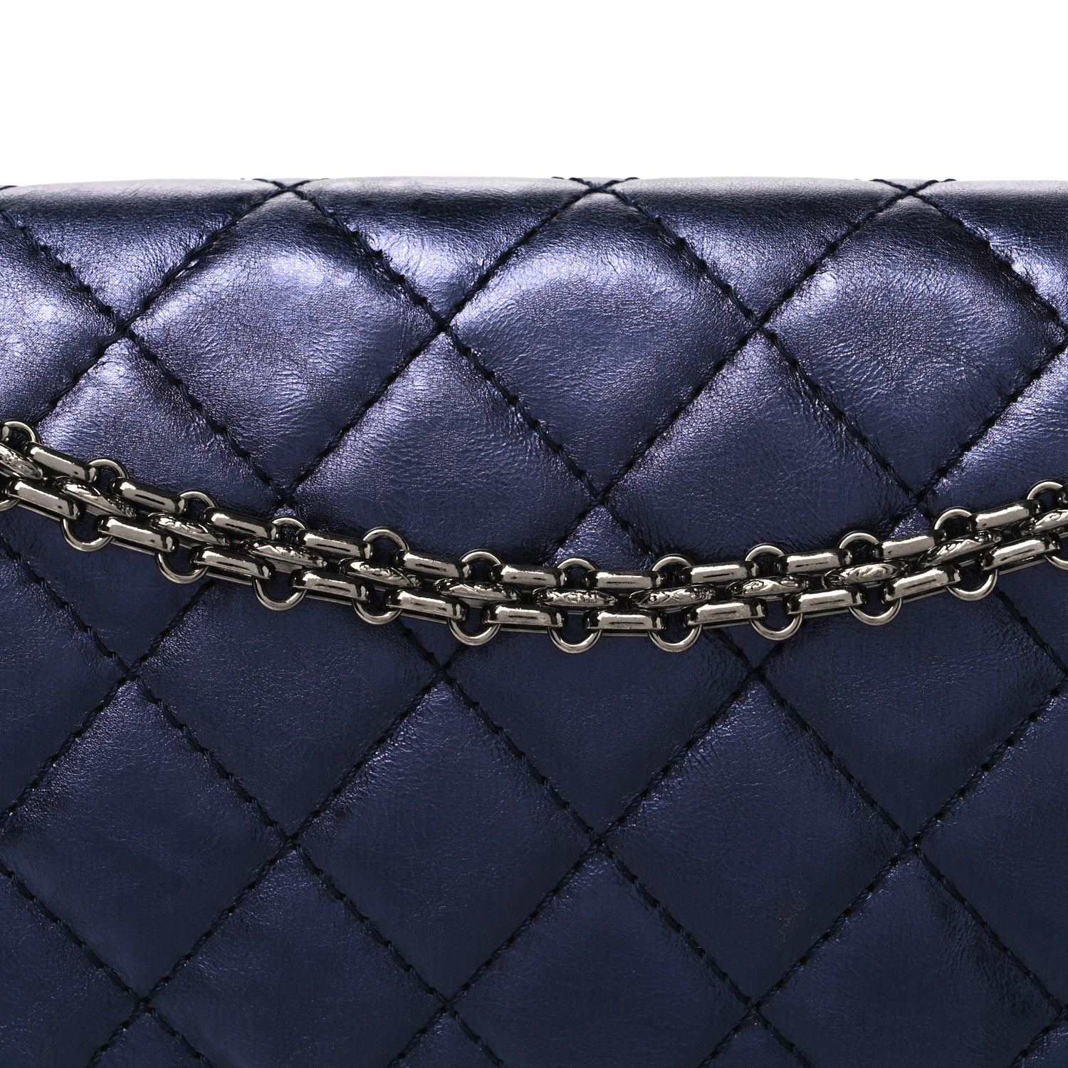 Chanel Metallic Aged Calfskin Quilted 2.55 Reissue 226 Flap Dark